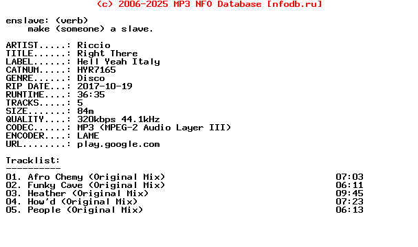 Riccio-Right_There-EP-(HYR7165)-WEB-2017
