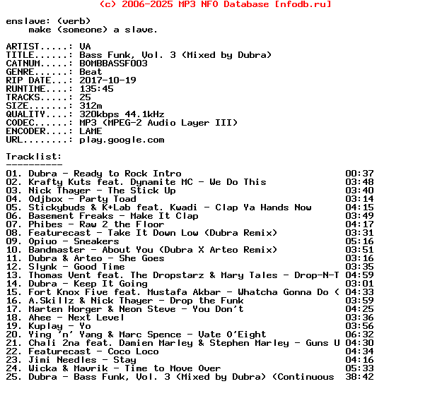 VA-Bass_Funk_Vol_3_(MIXED_BY_DUBRA)-(BOMBBASSF003)-WEB-2017