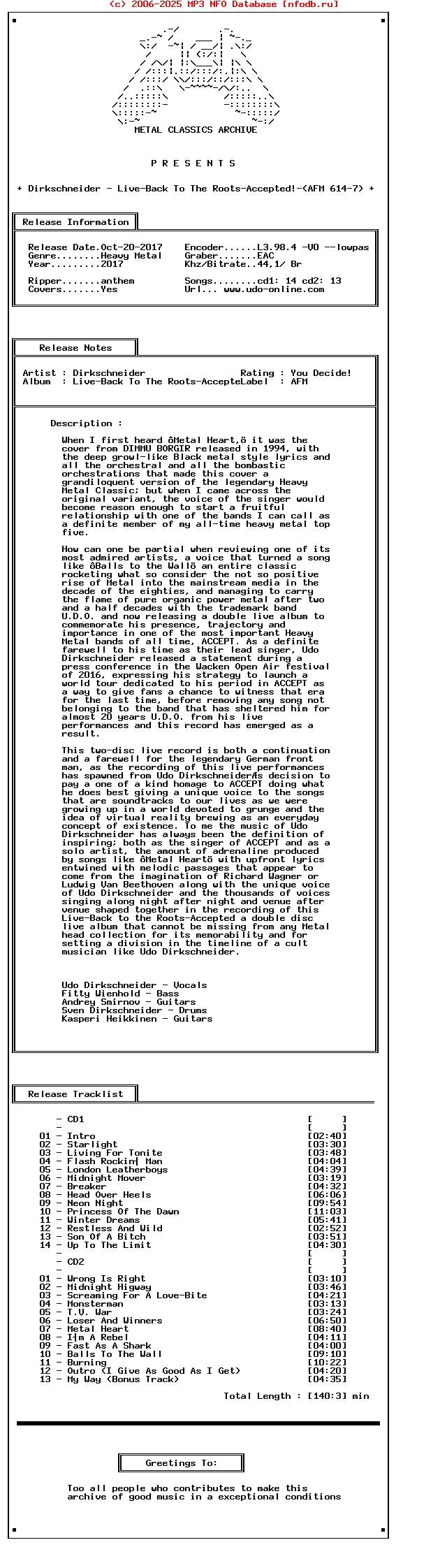 Dirkschneider_-_Live-Back_To_The_Roots-Accepted-(AFM_614-7)-2CD-Digipak-2017-Mca_Int
