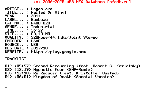 Megaptera-Nailed_On_Vinyl-(RAUB-028)-WEB-2014