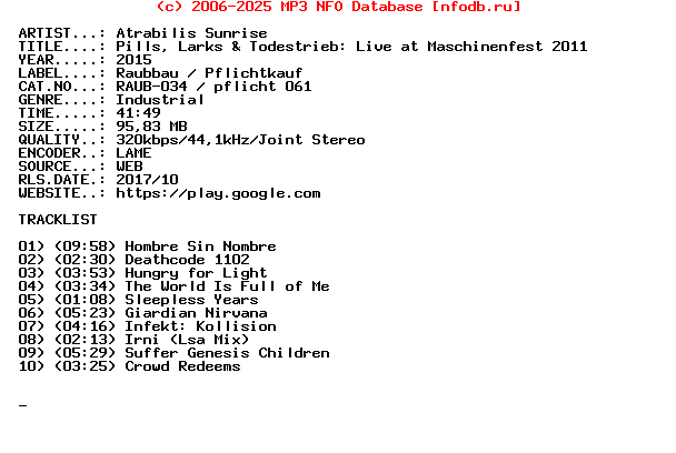 Atrabilis_Sunrise-Pills_Larks_And_Todestrieb_Live_At_Maschinenfest_2011-(RAUB-034_PFLICHT_061)-WEB-2015