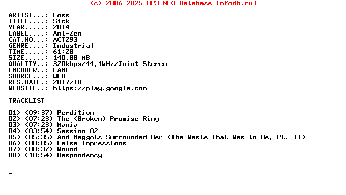 Loss-Sick-(ACT293)-WEB-2014