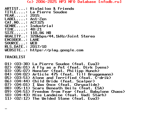 Riotmiloo_And_Friends-La_Pierre_Soudee-(ACT325)-WEB-2015