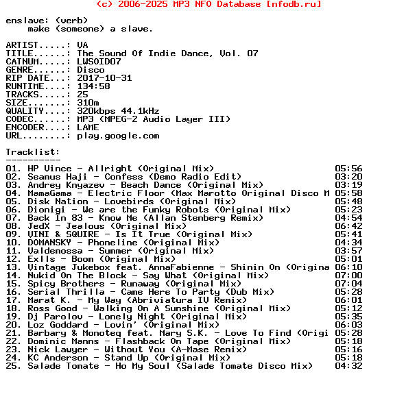 VA-The_Sound_Of_Indie_Dance_Vol_07-(LWSOID07)-WEB-2017