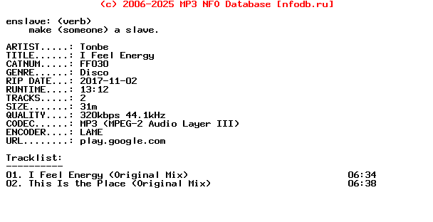 Tonbe-I_Feel_Energy-(FF030)-WEB-2017