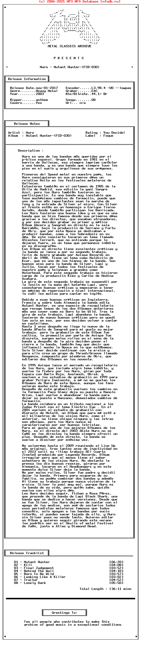 Muro_-_Mutant_Hunter-(FCD-030)-Reissue-2003-Mca