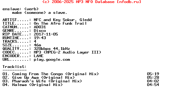 Nfc_And_Key_Sokur_Gledd-On_The_Afro_Funk_Trail-(AD031)-WEB-2017