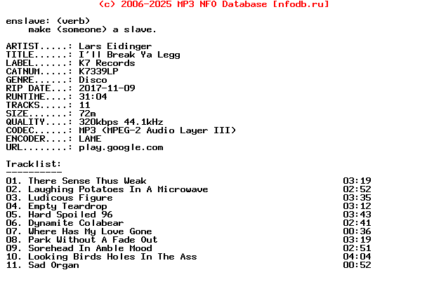 Lars_Eidinger-Ill_Break_Ya_Legg-(K7339LP)-WEB-2017