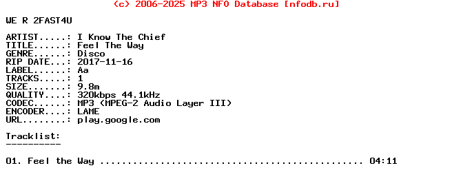 I_Know_The_Chief-Feel_The_Way-WEB-2017