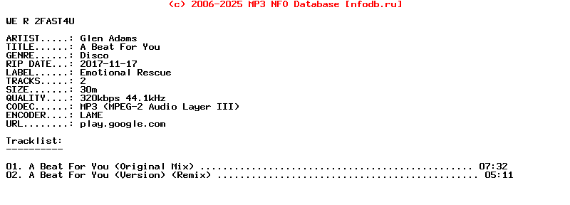 Glen_Adams-A_Beat_For_You-WEB-2017