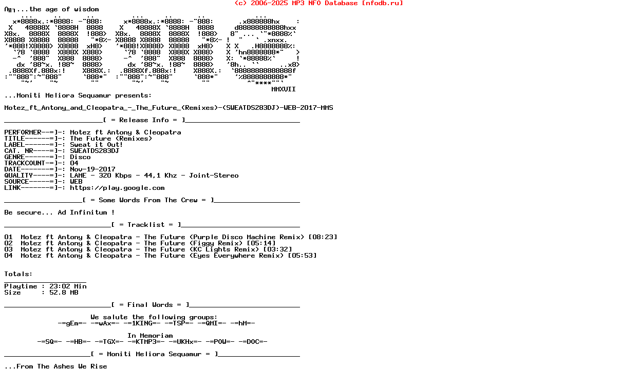 Motez_Ft_Antony_And_Cleopatra_-_The_Future_(REMIXES)-(SWEATDS283DJ)-WEB-2017