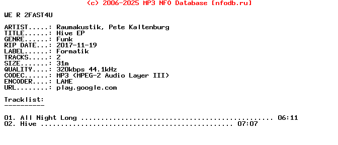 Raumakustik_Pete_Kaltenburg-Hive_Ep-WEB-2017