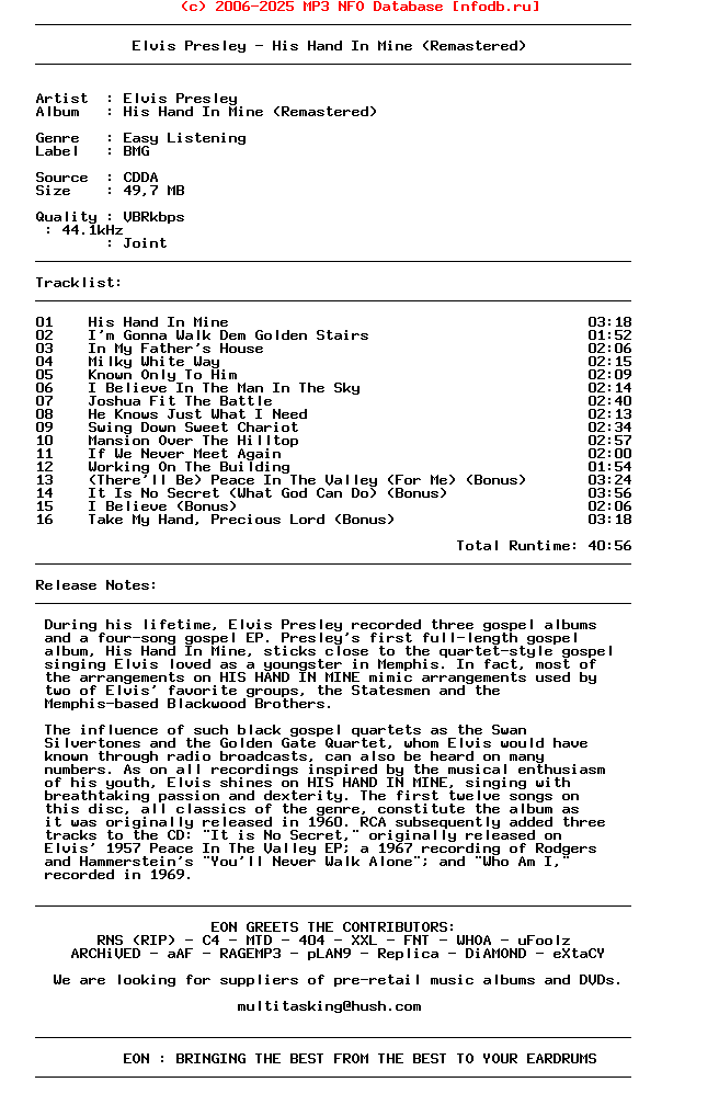 Elvis_Presley-His_Hand_In_Mine-(REMASTERED)-2008