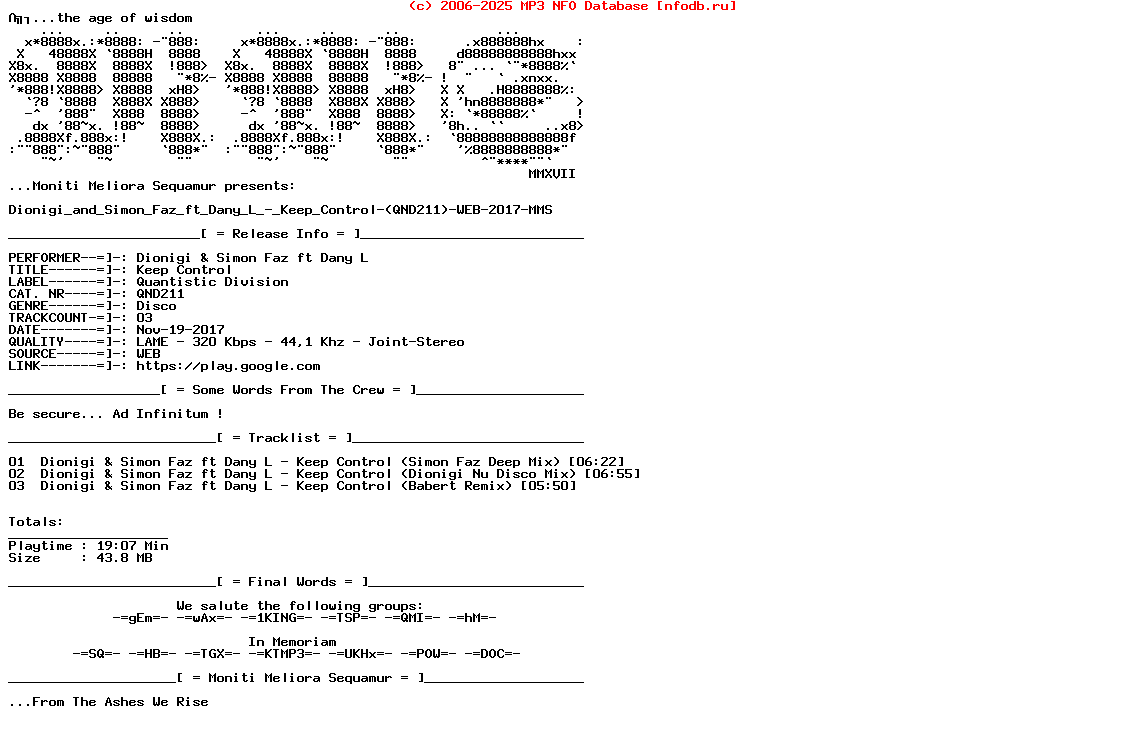 Dionigi_And_Simon_Faz_Ft_Dany_L_-_Keep_Control-(QND211)-WEB-2017