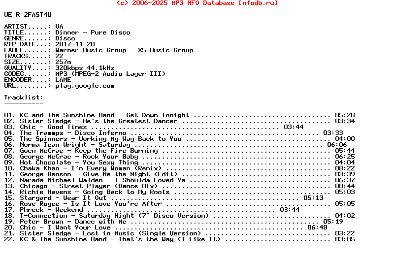 VA-Dinner_-_Pure_Disco-WEB-2017