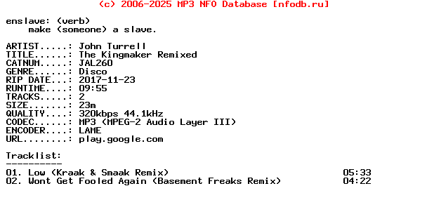 John_Turrell-The_Kingmaker_Remixed-(JAL260)-WEB-2017