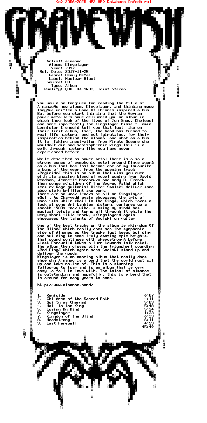 Almanac-Kingslayer-2017