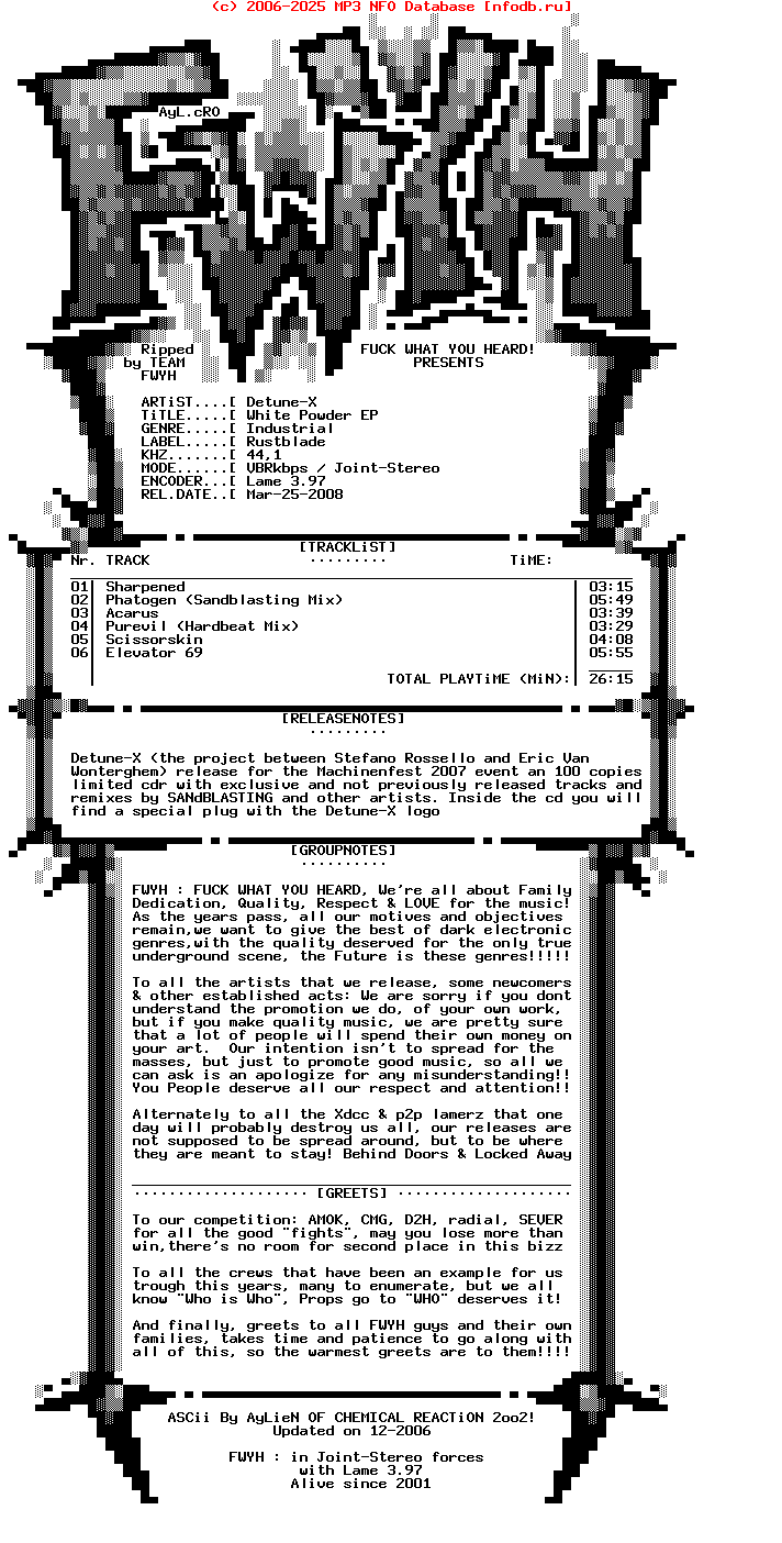 Detune-X-White_Powder_Ep-CDR-Limited_Edition-2007