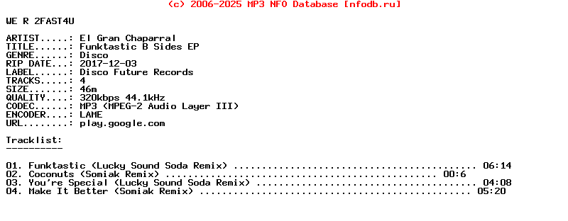 El_Gran_Chaparral-Funktastic_B_Sides_Ep-WEB-2017