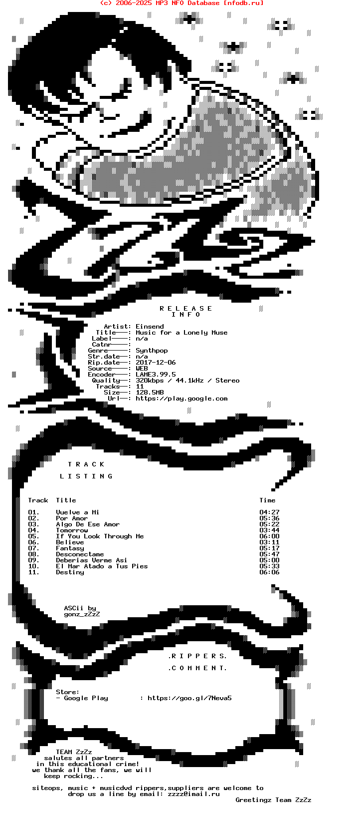 Einsend_-_Music_For_A_Lonely_Muse-WEB-FR-2017-ZzZz