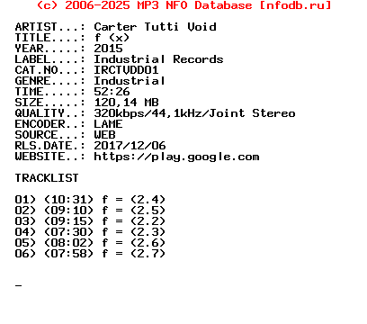 Carter_Tutti_Void-F_(X)-(IRCTVDD01)-WEB-2015