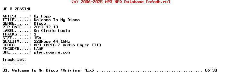 Dj_Fopp-Welcome_To_My_Disco-WEB-2017