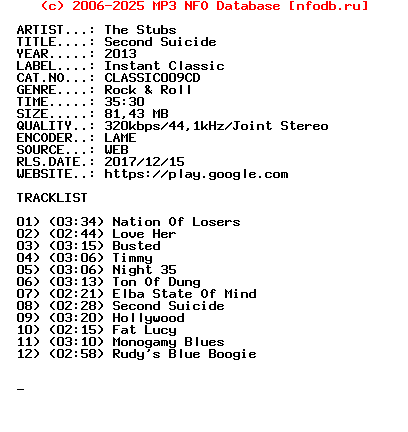 The_Stubs-Second_Suicide-WEB-2013
