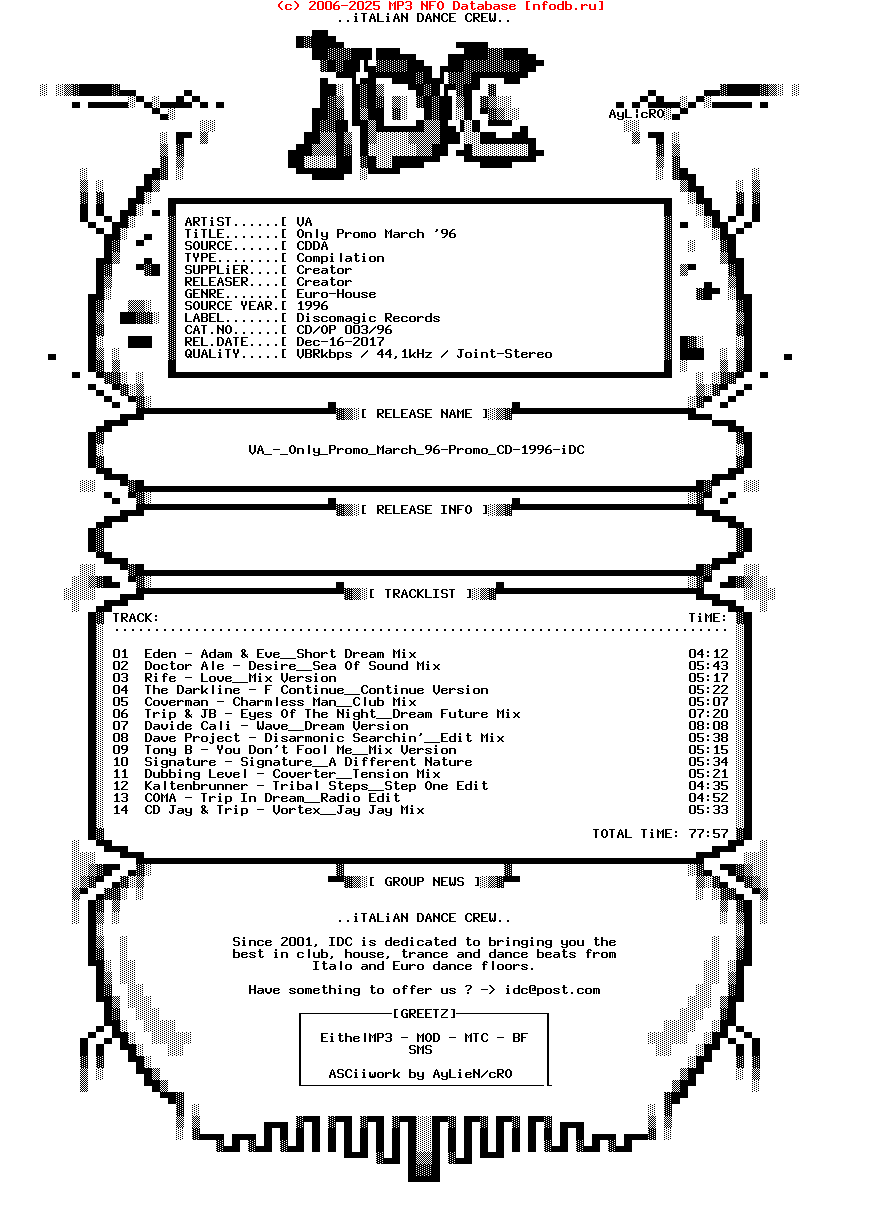 VA_-_Only_Promo_March_96-Promo_CD-1996-iDC