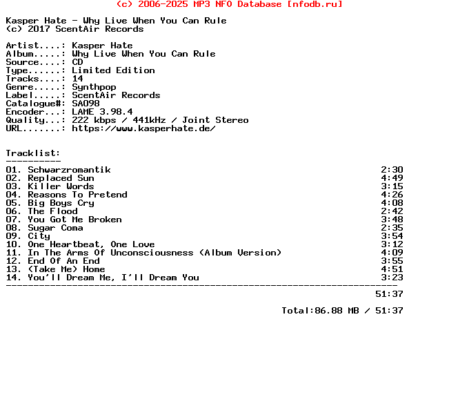Kasper_Hate-Why_Live_When_You_Can_Rule-Limited_Edition-2017