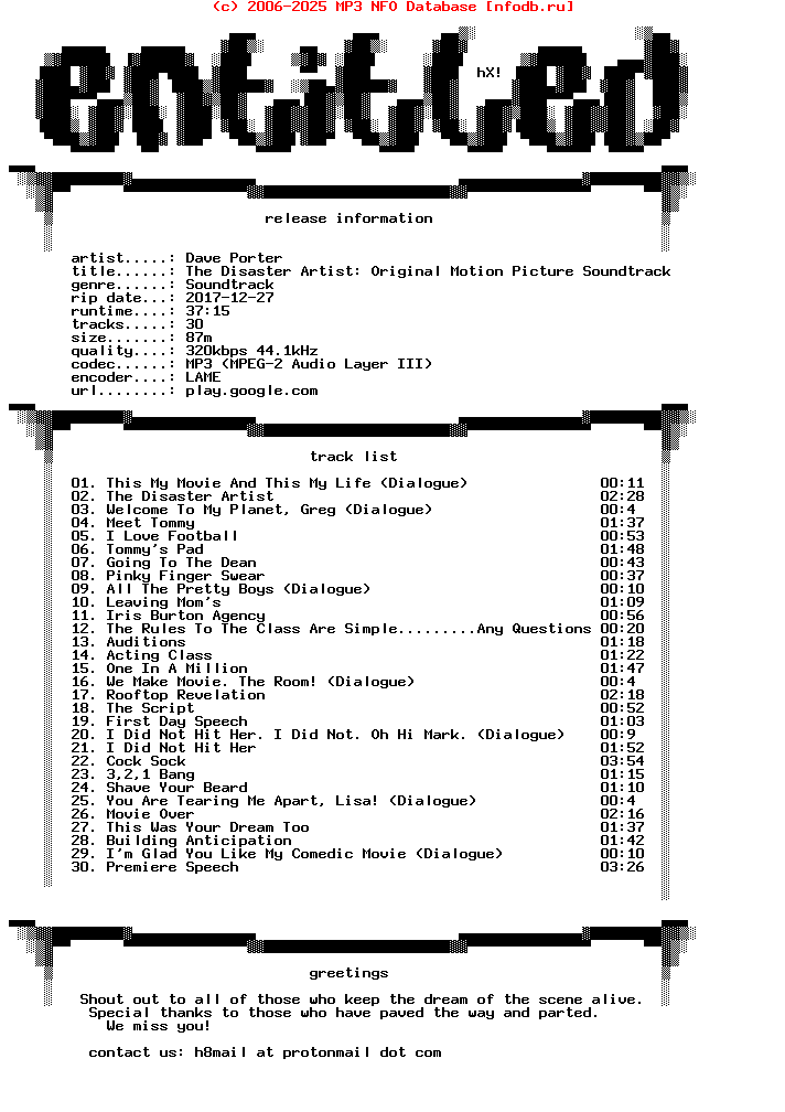 Dave_Porter-The_Disaster_Artist_Original_Motion_Picture_Soundtrack-WEB-2017