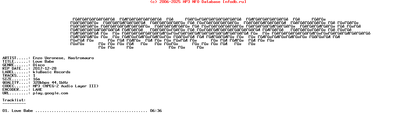 Enzo_Veronese__Mastromauro-Love_Babe-WEB-2017