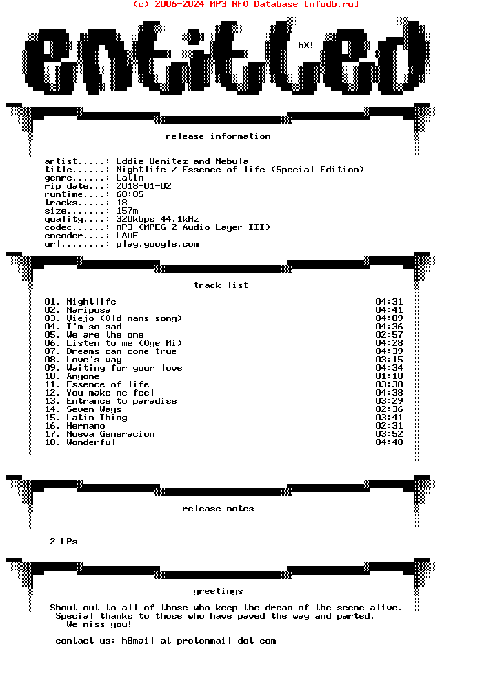 Eddie_Benitez_And_Nebula-Nightlife__Essence_Of_Life_(SPECIAL_EDITION)-Bonus_Tracks-WEB-2016