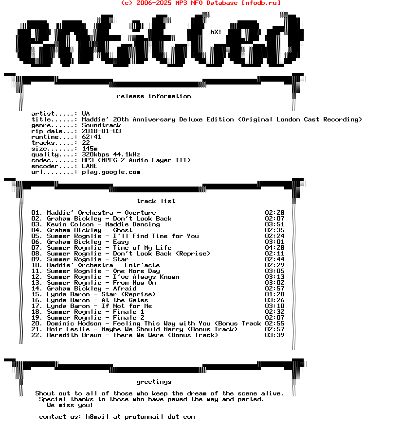 VA-Maddie_20Th_Anniversary_Deluxe_Edition_(ORIGINAL_LONDON_CAST_RECORDING)-Bonus_Tracks-WEB-1997