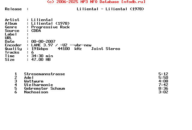 Liliental-Liliental_(1978)-Remastered_Cd-2007