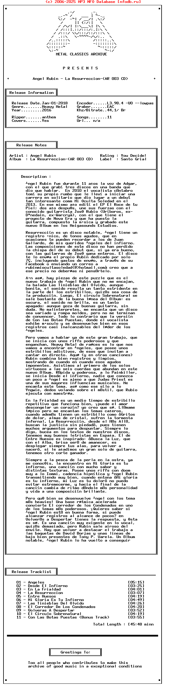 Angel_Rubin_-_La_Resurreccion-(AR_003_CD)-ES-2016-Mca