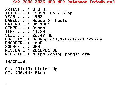 B.W.H.-Livin_Up__Stop-(HM_1001)-WEB-1983