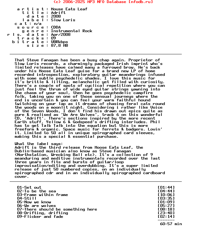 Mouse_Eats_Leaf--Adrift-(SLOW_LORIS)-CDR-2008
