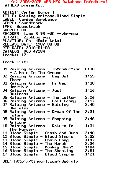 Carter_Burwell-Raising_Arizona_-_Blood_Simple-Ost-1987