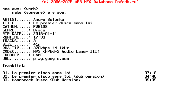 Andre_Solomko-Le_Premier_Disco_Sans_Toi-(FVR138)-WEB-2018