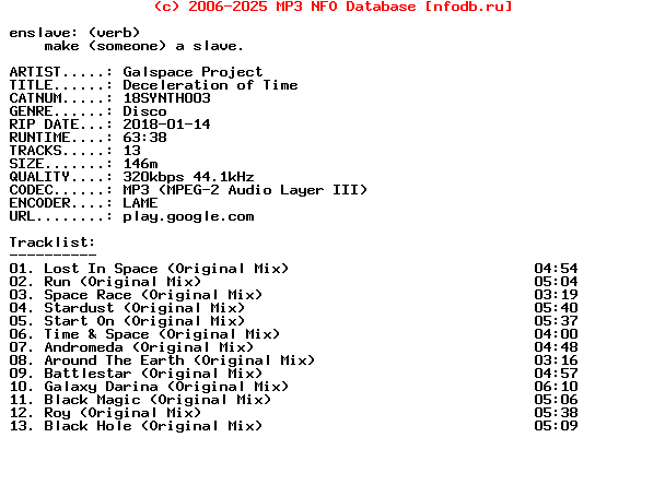 Galspace_Project-Deceleration_Of_Time-(18SYNTH003)-WEB-2018
