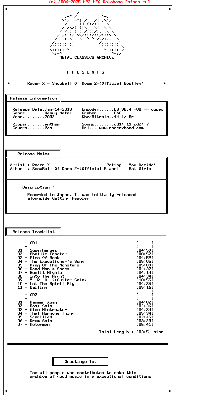 Racer_X_-_Snowball_Of_Doom_2-(OFFICIAL_BOOTLEG)-2CD-2002-Mca