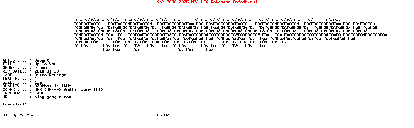 Babert-Up_To_You-WEB-2018
