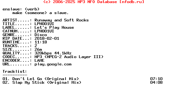 Runaway_And_Soft_Rocks-Lph001Vi-(LPH001VI)-WEB-2018