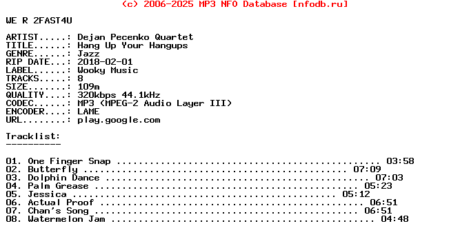 Dejan_Pecenko_Quartet-Hang_Up_Your_Hangups-WEB-2018