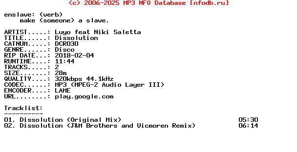 Luyo_Feat_Niki_Saletta-Dissolution-(DCR030)-WEB-2014