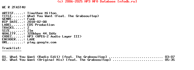 Timothee_Milton-What_You_Want_(FEAT_THE_GRABSOULTOP)-WEB-2018