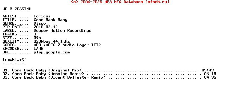 Toricos-Come_Back_Baby-WEB-2018