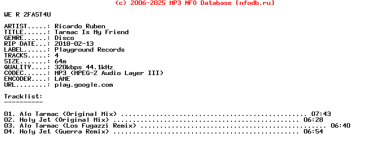 Ricardo_Ruben-Tarmac_Is_My_Friend-WEB-2018
