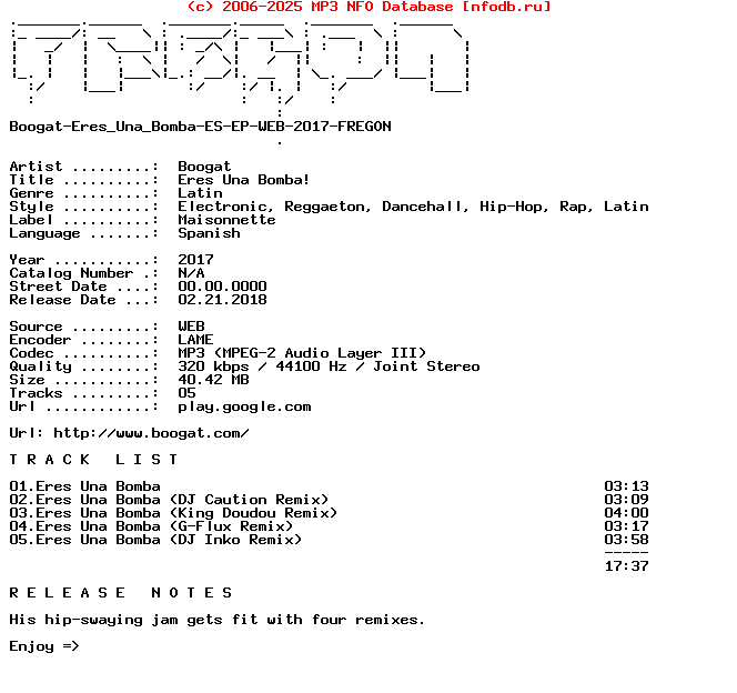 Boogat-Eres_Una_Bomba-ES-EP-WEB-2017-Fregon