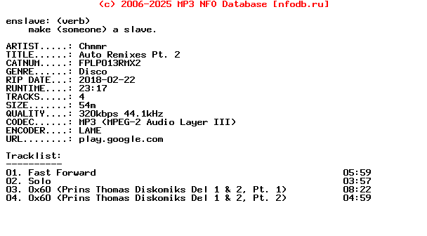 Chmmr-Auto_Remixes_Pt_2-(FPLP013RMX2)-WEB-2018